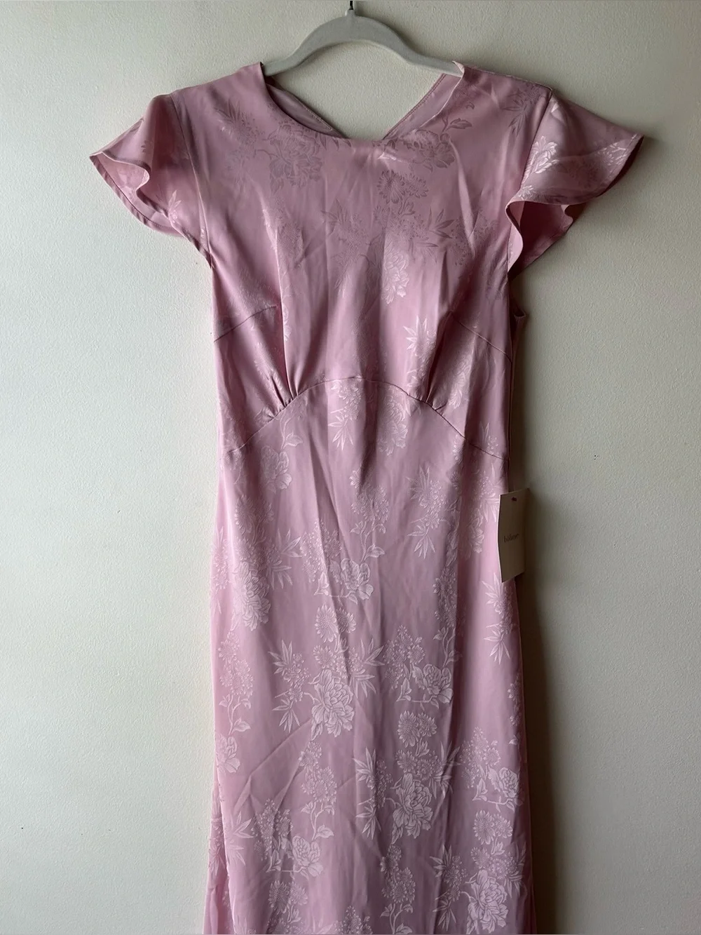 Bohme Mateo Floral Maxi Dress in Pink Small NWT